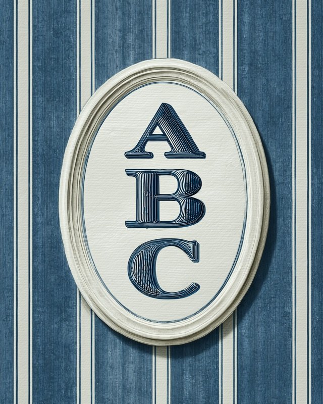 Oil painting nursery print of a classic alphabet layout in warm and soft tones for boys rooms